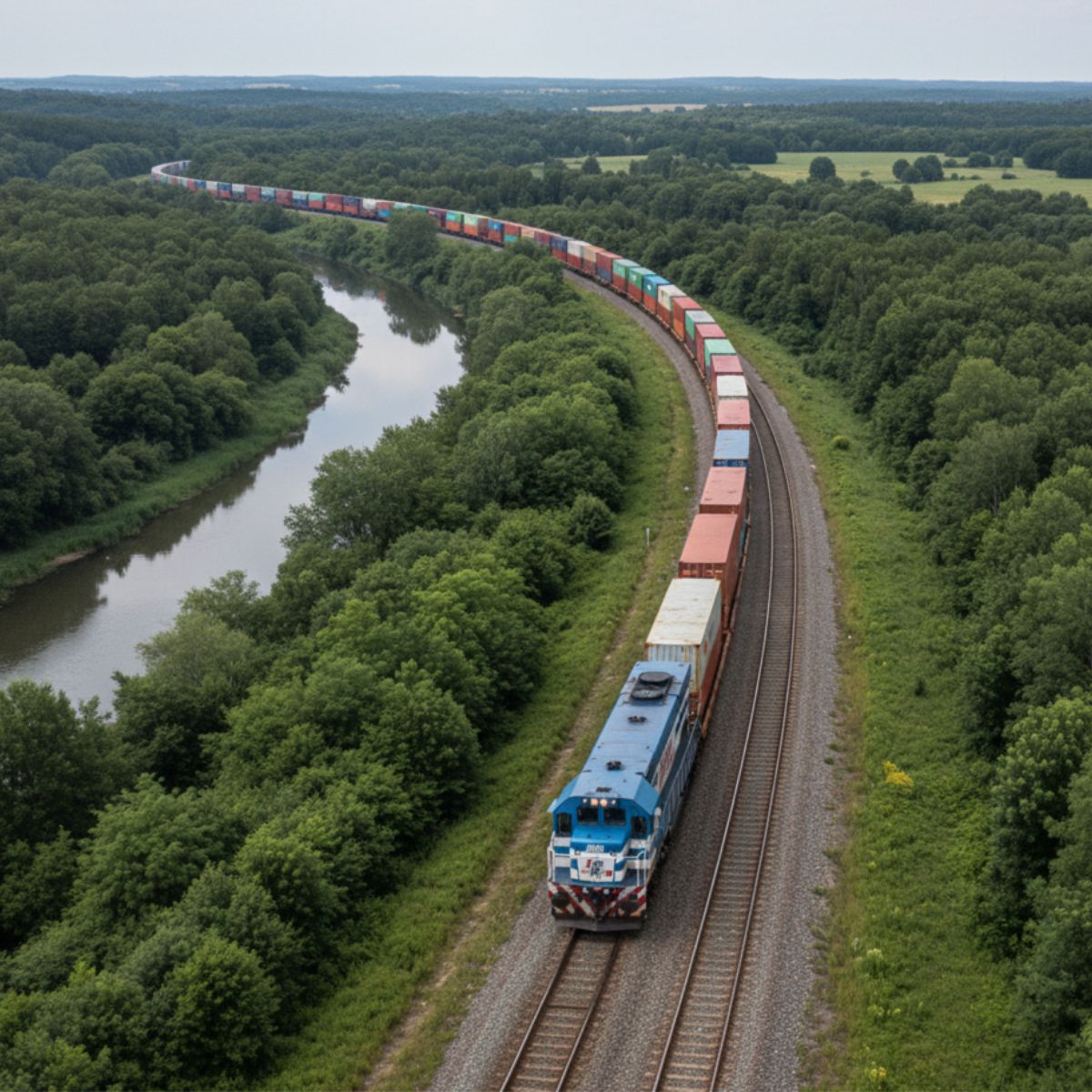 Ferrocarril como medio de transporte de cargas más sustentable